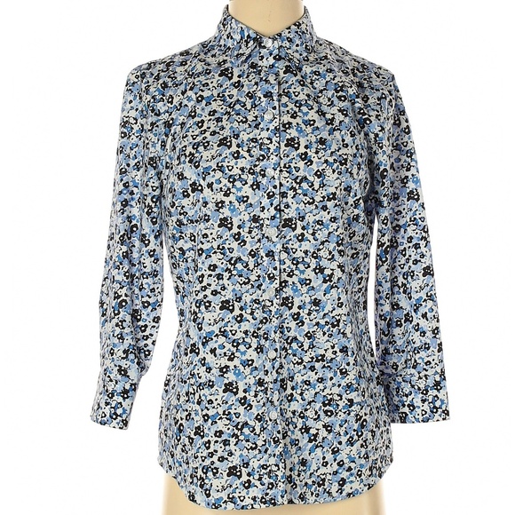 NWOT 3/$22 JNY 3/4 Sleeve Button Down Shirt Small🔥 - Picture 3 of 4